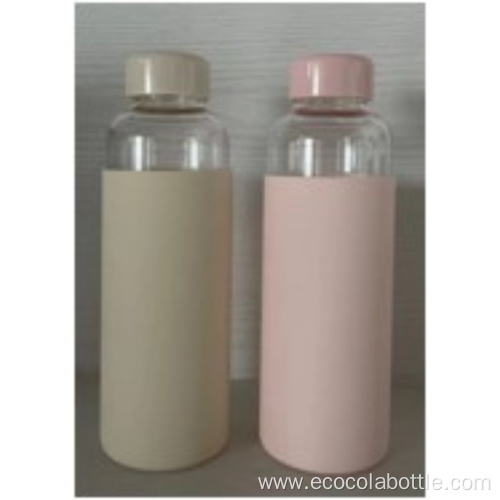 480mL Glass Bottle With Silicone Cover